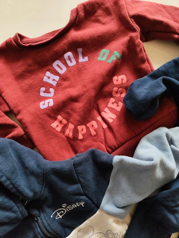 Lot de sweat et blouse a longue manche bébé - photo numéro 3