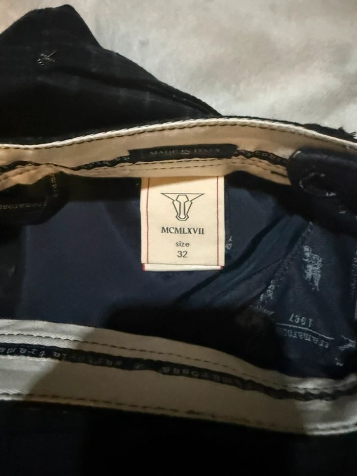 Tramarossa - Jean en laine, coupe droite, Bleu foncé, taille 32 - photo numéro 3