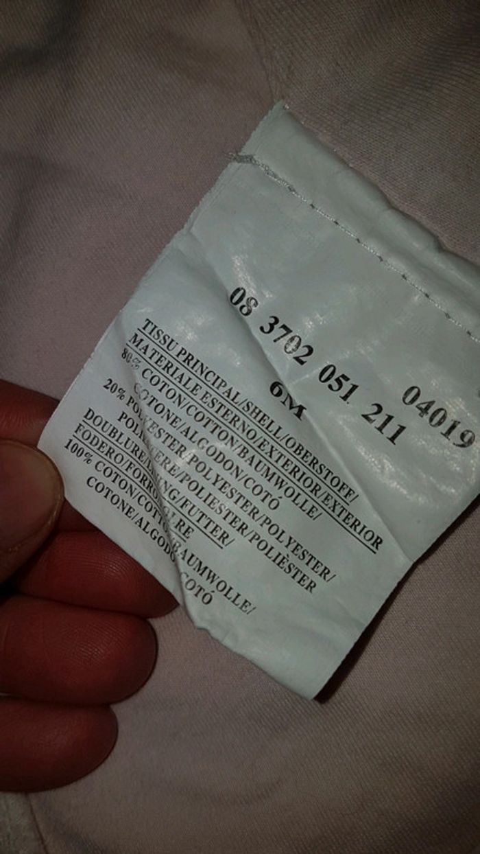 Pull doublé velours kimbaloo 6mois 0€50 -50% dès 2 achetés - photo numéro 4