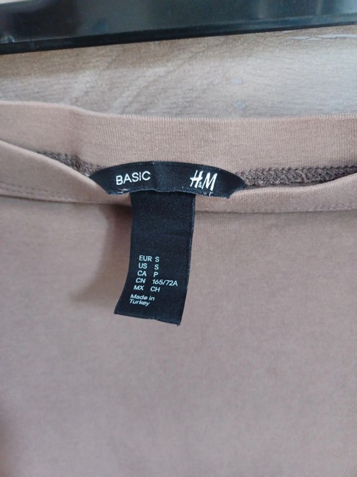 Mini jupe H&M taille 36 marron - photo numéro 3