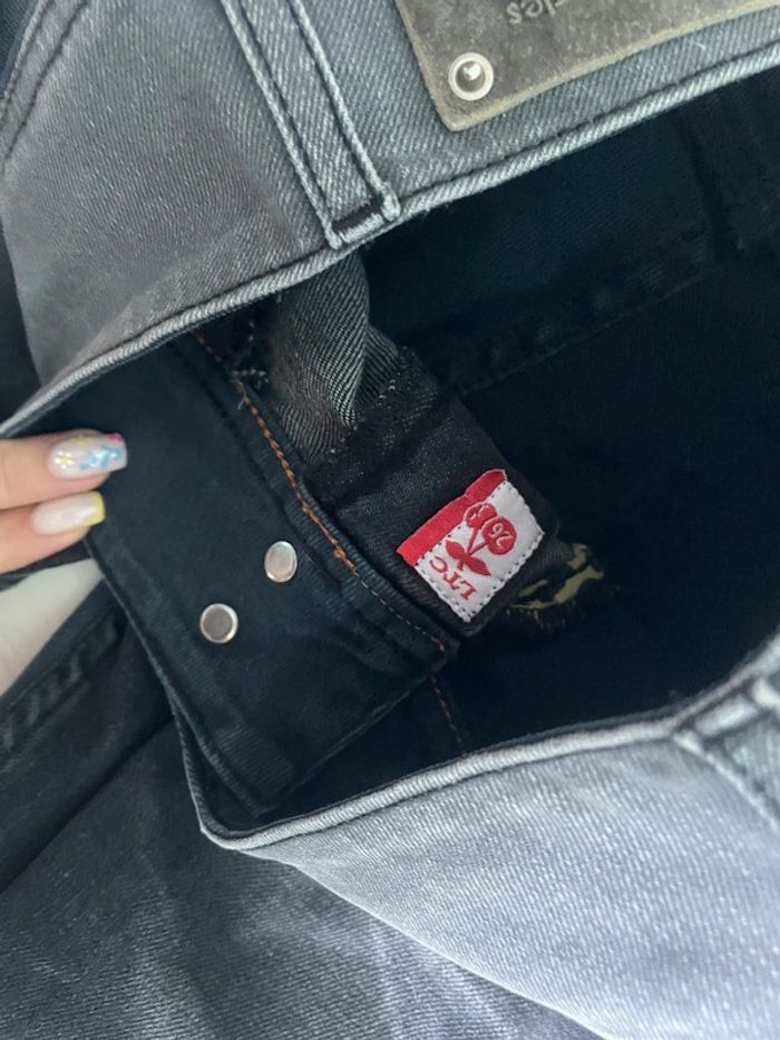 Superbe jean Le Temps des Cerises - tricolore  Noir & Gris Fonce & bleu - Taille 26 - photo numéro 4