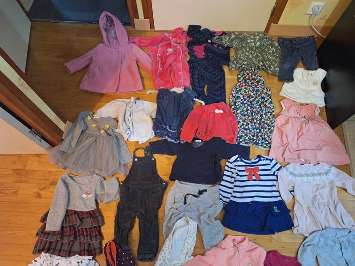 Lot vêtements hiver fille 12  mois - photo numéro 3