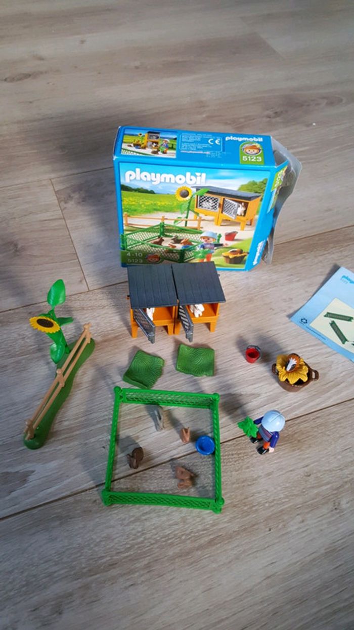 playmobil 5123 cage lapins