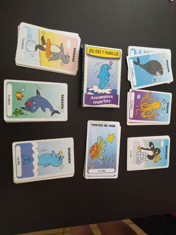 Jeu de 7 familles "Animaux marins"