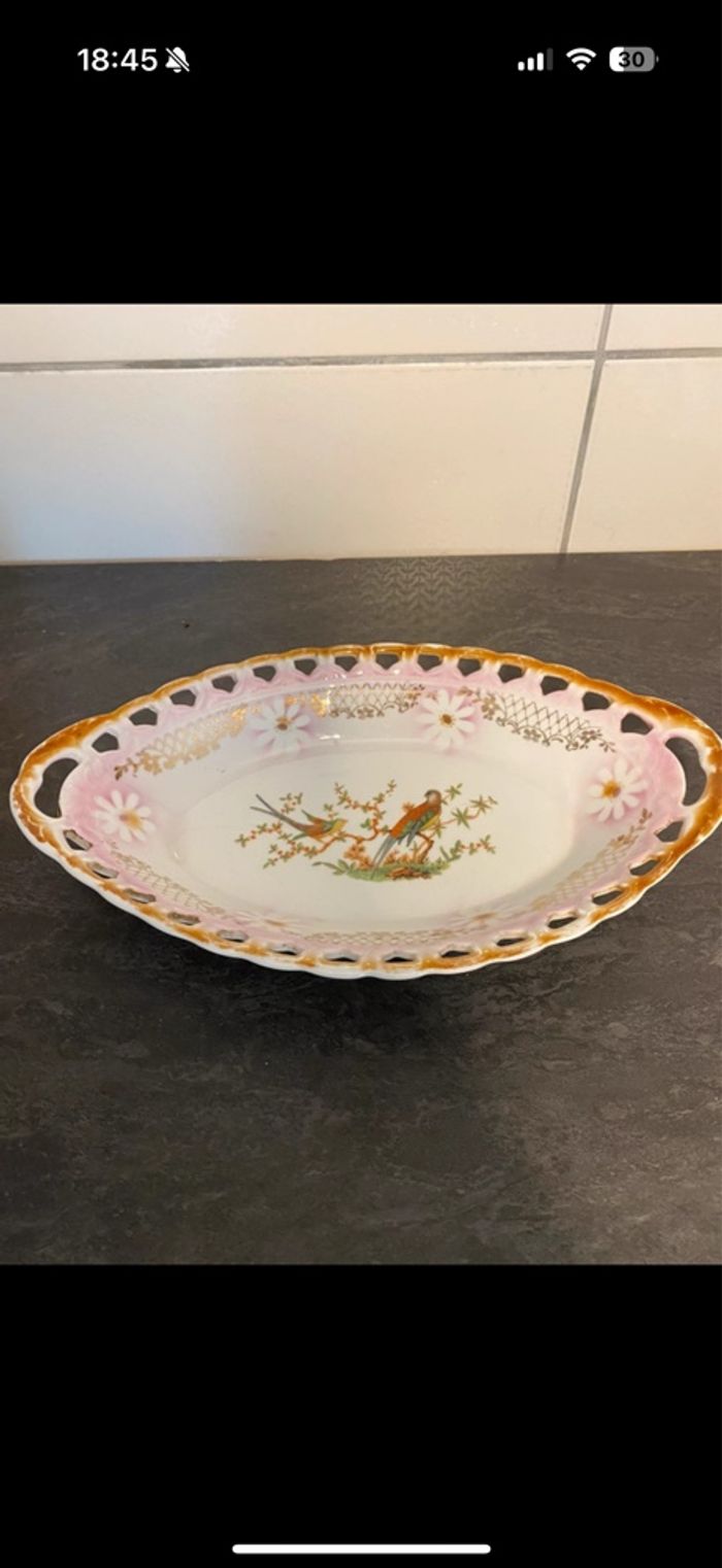 Ensemble de 2 assiettes porcelaines vintages  🍽 - photo numéro 3