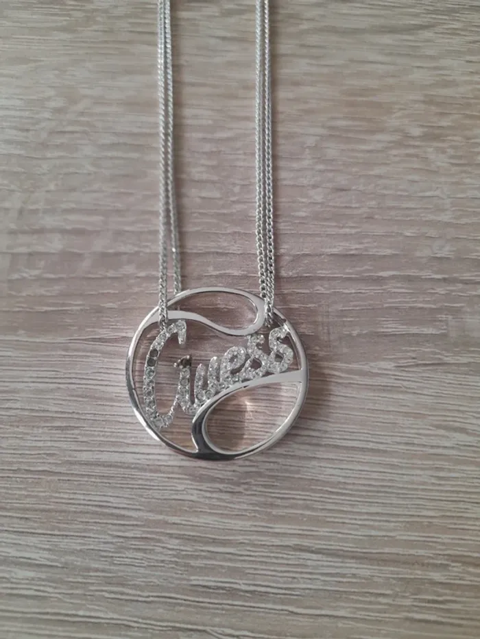 Collier Guess argenté à strass - photo numéro 2