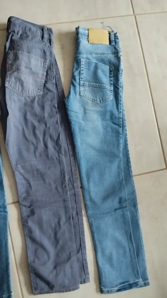 Lot de 3 pantalons jeans garçon 12 ans - photo numéro 5