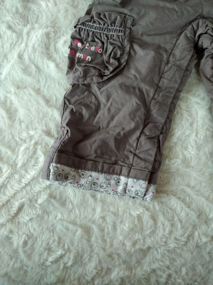 Pantalon doublé Fille 6 mois "Le petit trésor de maman" Lapin cœur Petit Kimbaloo - photo numéro 6