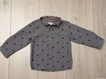 Chemise grise. Garçon 18mois. Marque Kimbaloo