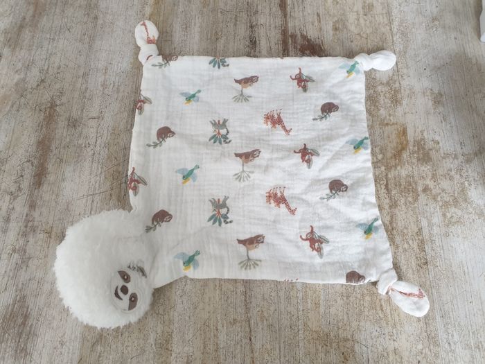 Doudou maison du monde paresseux blanc lange - photo numéro 2