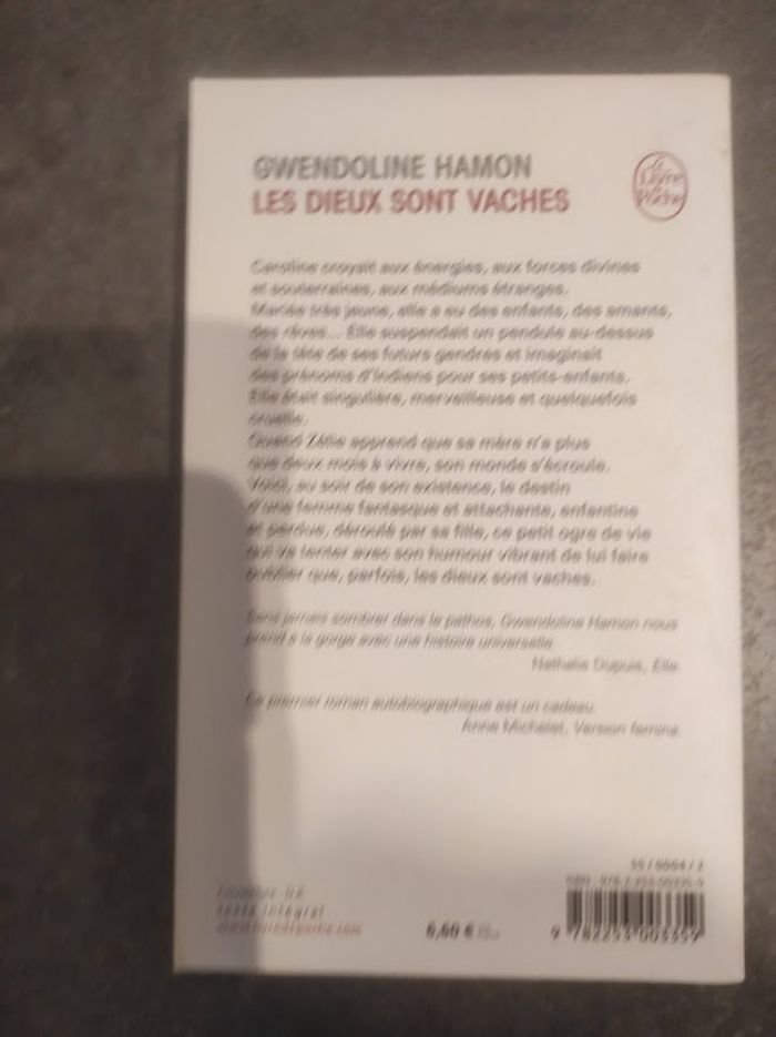 Les dieux sont vaches Gwendoline Hamon Livre de Poche 2015 - photo numéro 3