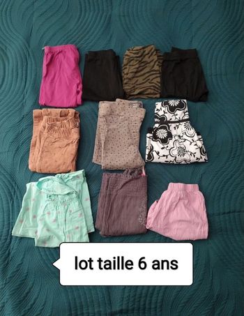 Lot vêtements fille 6 ans