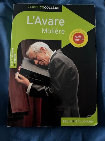 Livre l’Avare de Molière