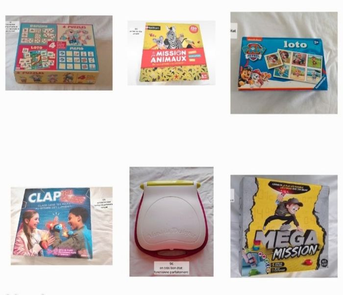 Lot jeux de société