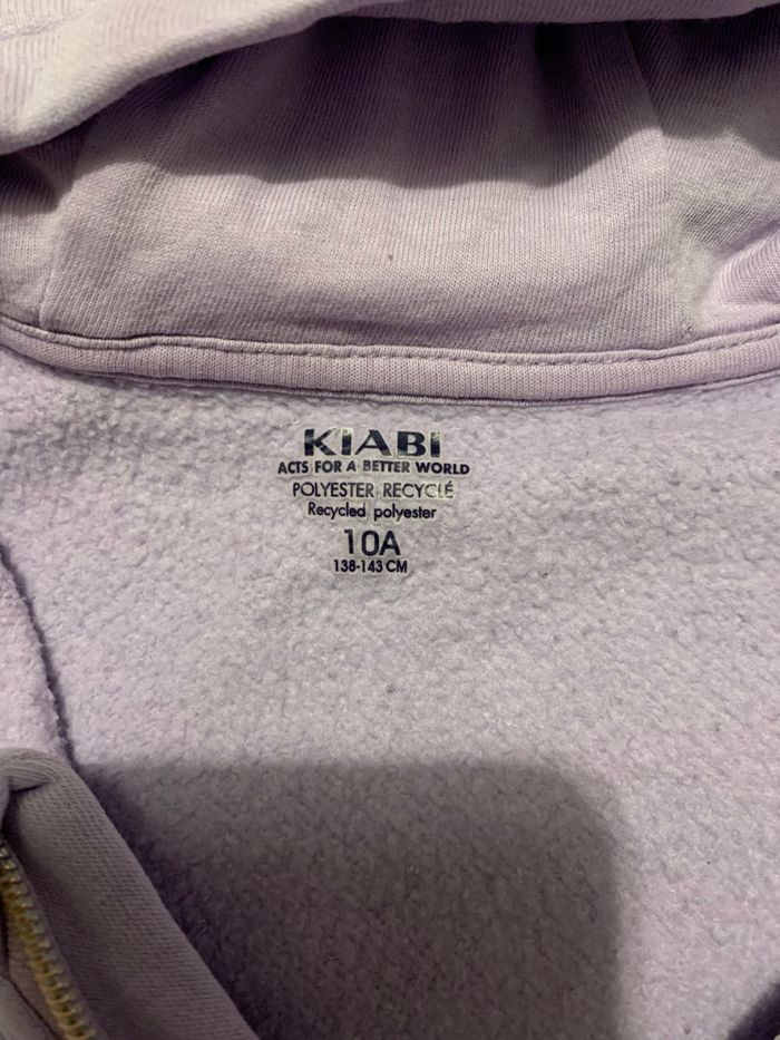 Sweat à capuche zipper 10 ans - photo numéro 3