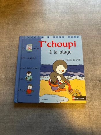 Livre T’choupi à la plage