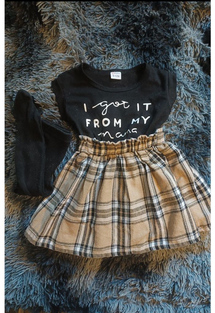Robe + collant 9-12 mois