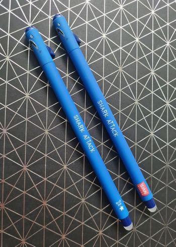 Legami Requin Fâché Triste 1ère et 2ème édition ⭐et Logo LEGAMI = 2 Stylos Neufs