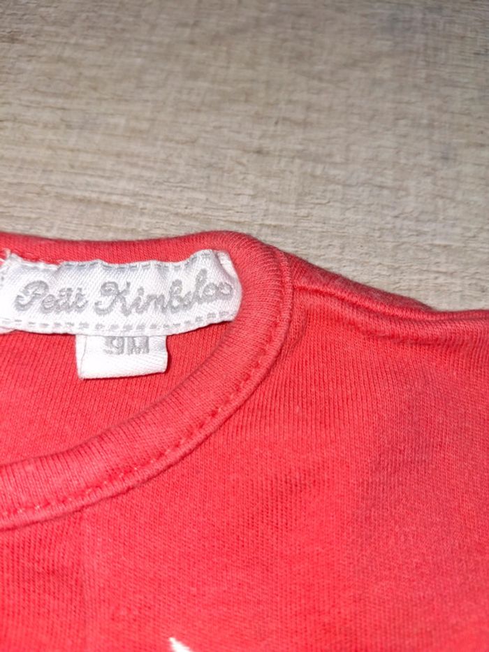 Tee shirt manche courte fille 9 mois - photo numéro 2
