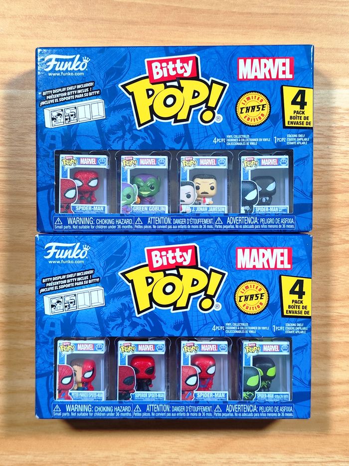 Lot de 2 Boîtes Funko Bitty Pop! Marvel - 8 Micro-Figurines (Dont 2 Chase) - photo numéro 1