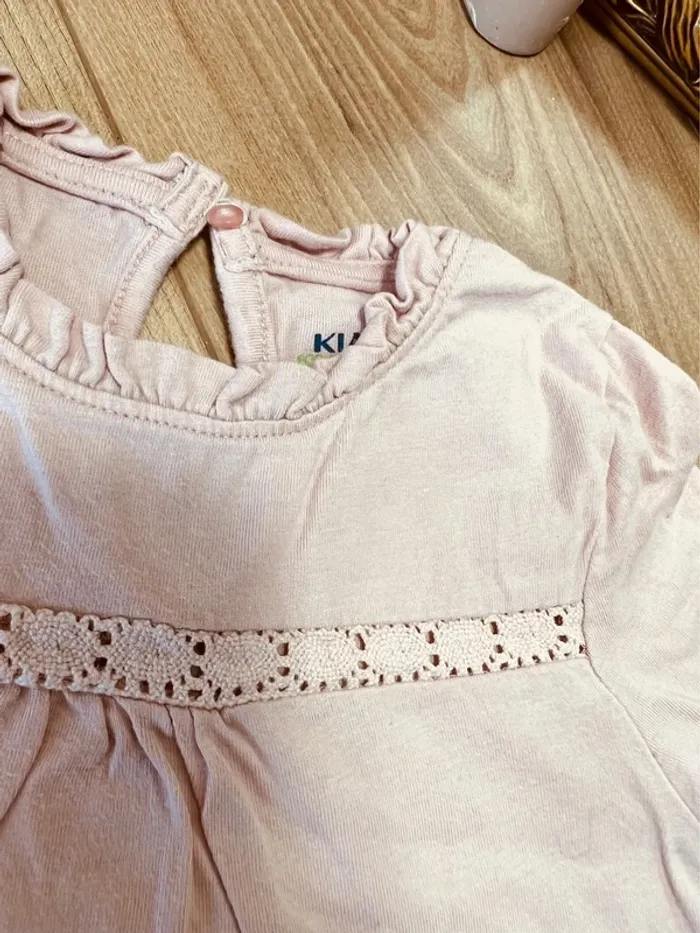 Taille 4 ans tenue 3 pièces fille Sergent major Kiabi rose pâle et bleu jean * fox * 🩷 - photo numéro 9