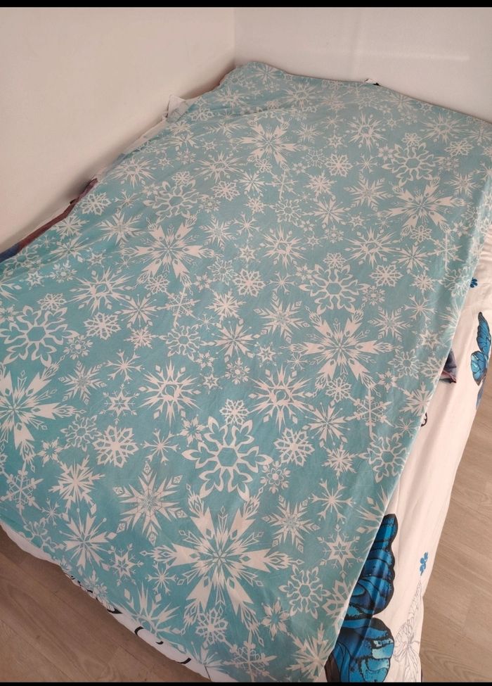 1 housse de couette et taie 1 taie d'oreiller la reine des neige - photo numéro 3