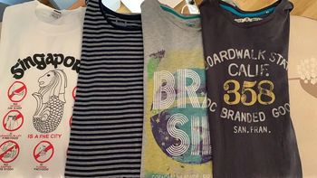 Lot de 4 t-shirts hommes M/L