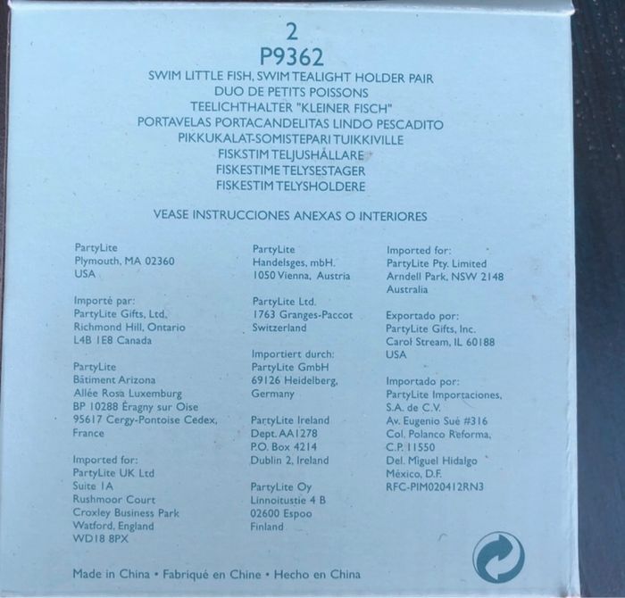 Bougeoirs Partylite duo poissons - photo numéro 4