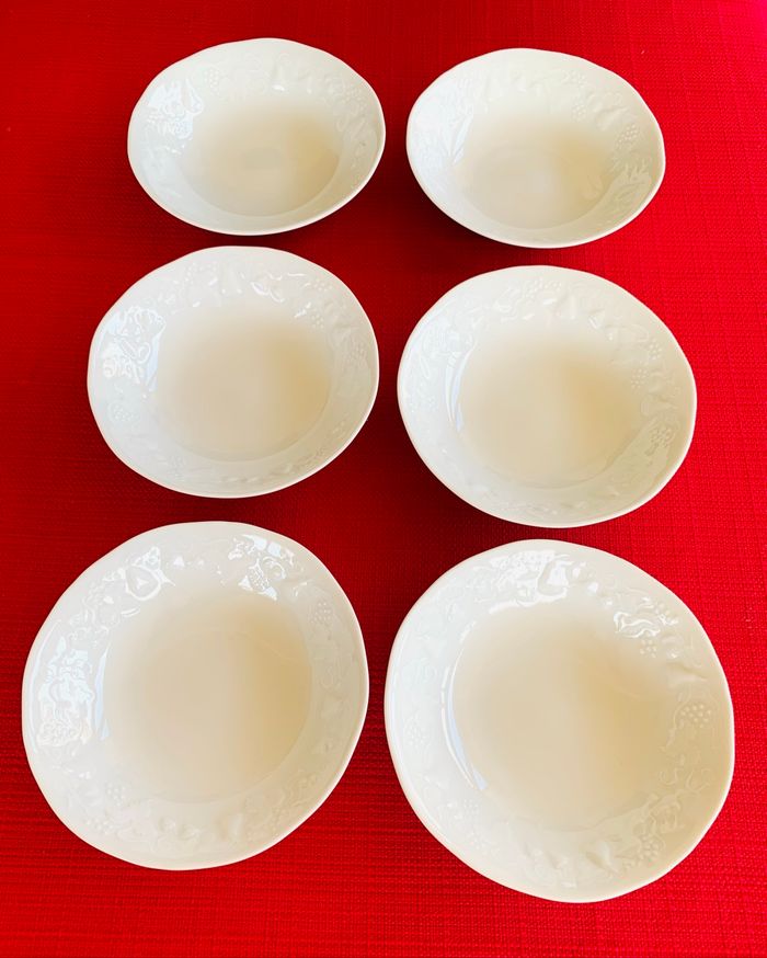 Ensemble 6 coupelles en porcelaine de Limoges vintage