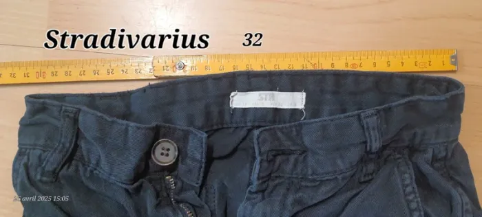 Cargo noir stradivarius - photo numéro 3