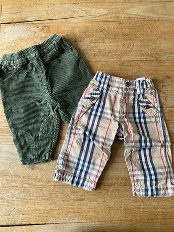 Lot pantalons Kimbaloo et Burberry