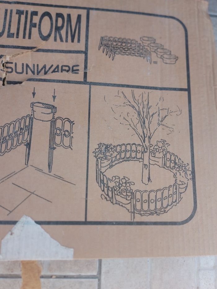 Bordure de jardin blanche modulable avec bac à fleurs - photo numéro 3