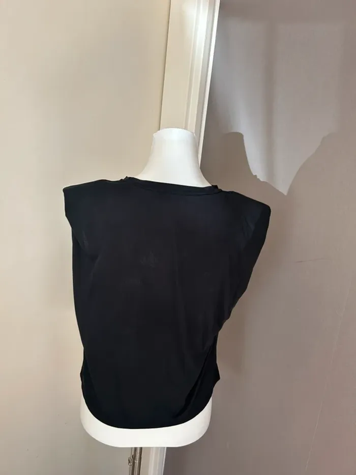 La petite étoile, T-shirt, top noir en modal femme, taille 1/36 - photo numéro 4
