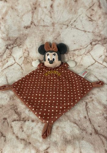 Doudou plat losange Minnie marron rouge à pois Disney Baby Simba Toys