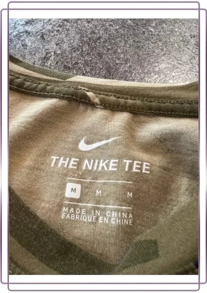 T shirt militaire homme Nike taille M Men military Militär-T-Shirt Herren Maglietta militare uomo - photo numéro 5