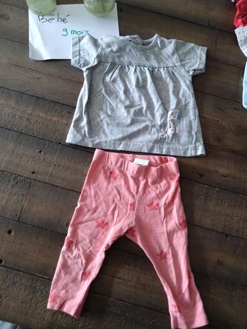 Ensemble été bébé fille 9 mois 74 cm