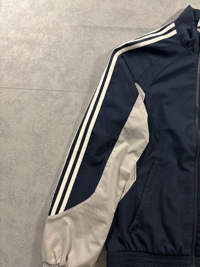 Ensemble de survêtement Adidas Vintage Brodé Bleu marine et gris Taille XS - photo numéro 4