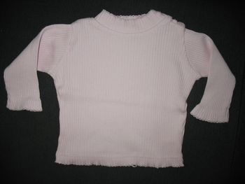 TEE SHIRT ML ROSE PALE BÉBÉ FILLE "OBAIBI" - 3 MOIS - n°01