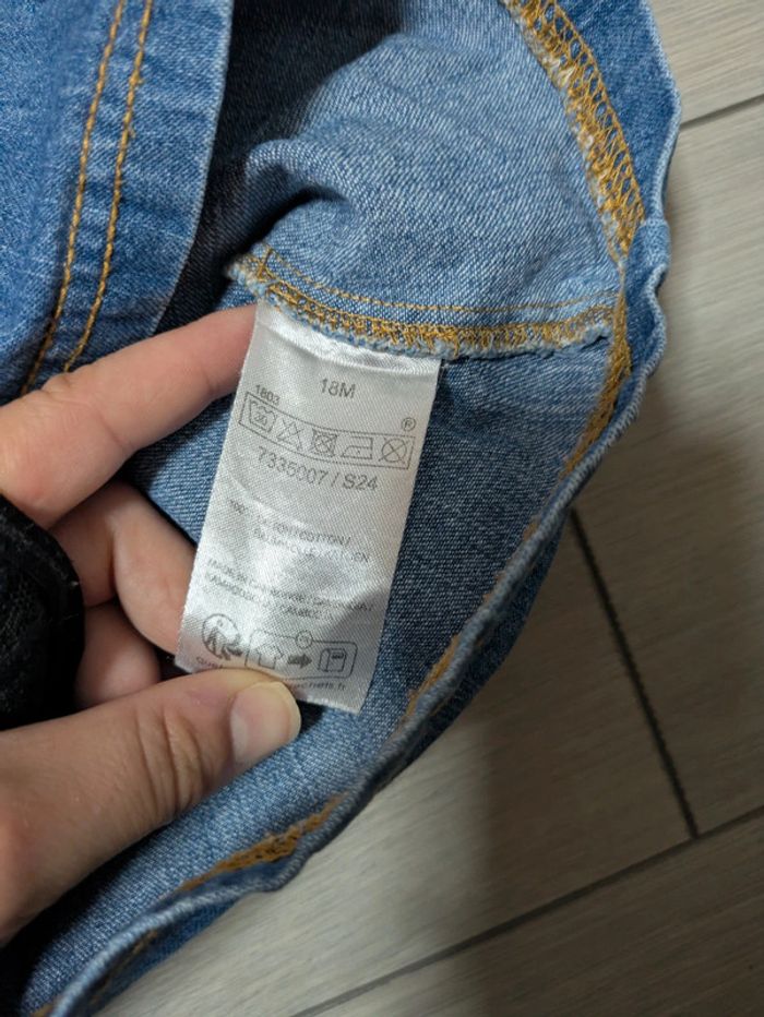 Robe en jeans 18 mois marin - photo numéro 3