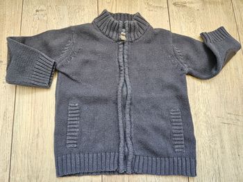 Gilet zippé Gemo gris anthracite 12 mois