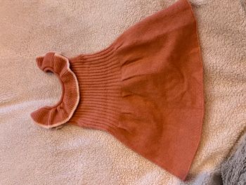 Robe laine manches courtes