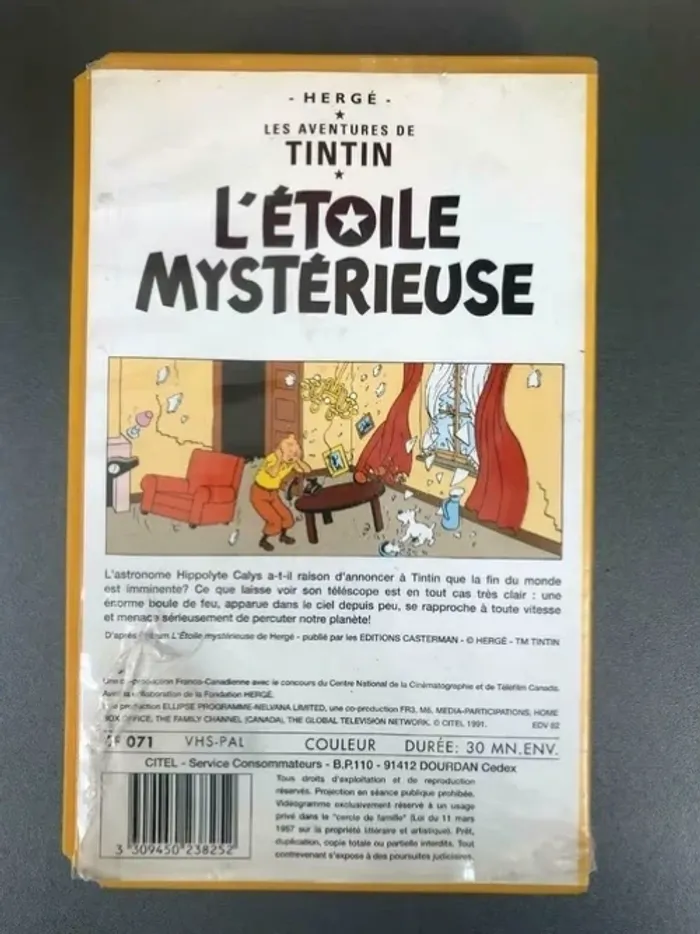 VHS Tintin : L'étoile mystérieuse - photo numéro 3