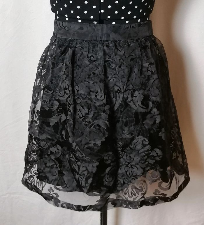 Jupe courte unie noire chic Taille 38 Nafnaf - photo numéro 5
