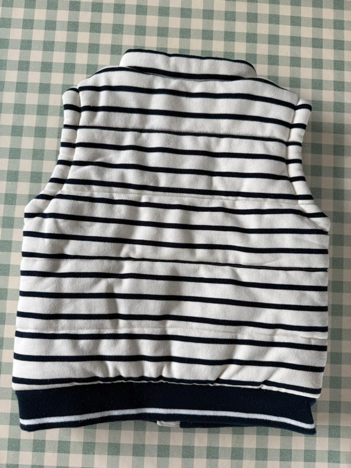 Veste sans manche marinière Bout’chou 36 mois - photo numéro 2