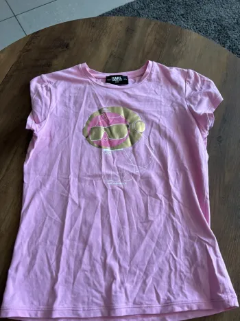 T shirt rose Karl Lagerfeld xxs (14 ans )