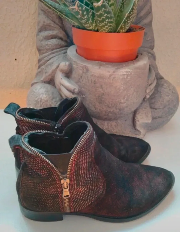 Bottines femme de marque Besson en cuir pointure 37