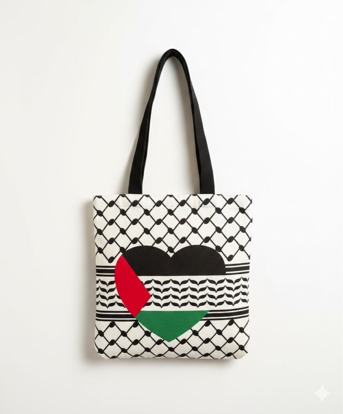 Tote bag Palestine style keffiyeh - photo numéro 3