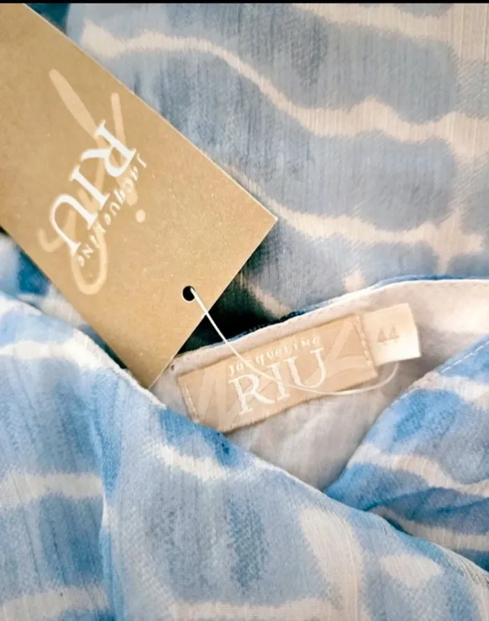 Robe longue bleue tie and dye Jacqueline Riu Taille 44 Neuve - photo numéro 7