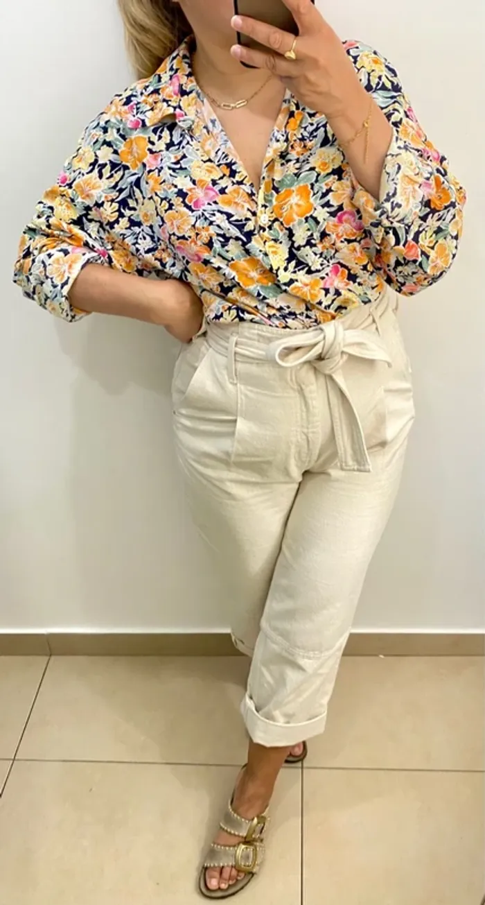 Chemise imprimée fleurs Taille 40 - photo numéro 3