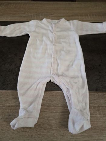 Pyjama en velours à rayures